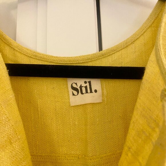 Stil LA Amaya linen dress size in yellow - Picture 9 of 9